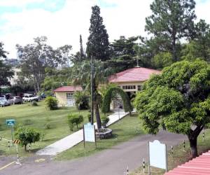 Muestra de la capilla y áreas verdes con variedades de la flora nativa en el hospital Tórax, foto: Alex Pérez/ EL HERALDO.