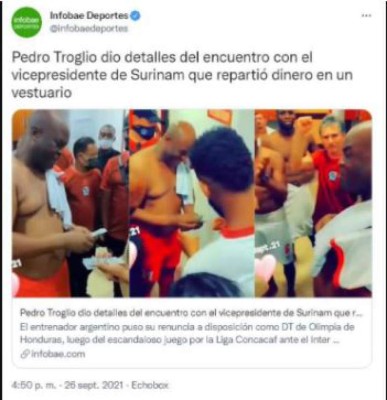 Reacción de la prensa internacional por la probable renuncia de Troglio del Olimpia