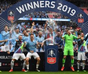 Manchester City arrasó con todos los títulos de fútbol en Inglaterra. Foto: AFP