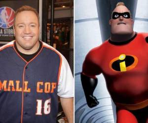 El divertido Kevin James y el papá de 'Los Increibles'.
