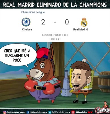 Memes destrozan al Real Madrid tras eliminación ante el Chelsea en la Champions