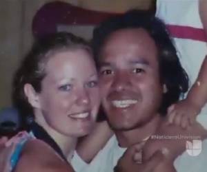 El hondureño Miguel Carvajal junto a su esposa la estadounidense Heather Carvajal.