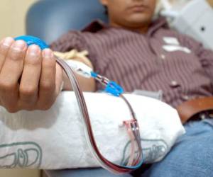 Este miércoles, desde tempranas horas, llegaron al Banco de Sangre del HEU muchas personas para donar pintas de sangre.