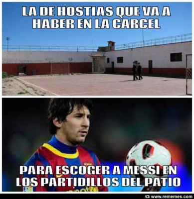 Los mejores memes del Argentino Lionel Messi guardando prisión