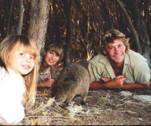 Bindi Irwin y su familia.