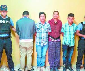 La Policía capturó a cuatro miembros de una banda criminal en El Reparto por Arriba.