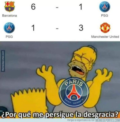 Se burlan con memes de la derrota del PSG ante Manchester United en la Champions League
