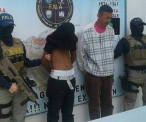 Los presuntos pandilleros fueron capturados por elementos de la Fuerza Nacional Antiextorsión.