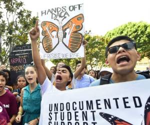 El futuro del plan Acción Diferida para los Llegados en la Infancia (DACA, por sus siglas en inglés) se conocerá el martes, anunció poco después la portavoz de la Casa Blanca, Sarah Huckabee Sanders. (Foto: AFP/ El Heraldo Honduras/ Noticias de Honduras)