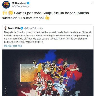 FOTOS: 'Gracias' David Villa, así despide el mundo al máximo goleador de la Roja