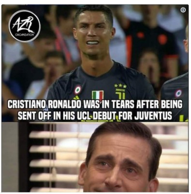 Los memes tras la expulsión de Cristiano Ronaldo en la Champions League
