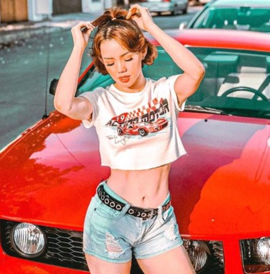 Las sensuales fotos de Dalú, una fuerte rival de Angie Flores en La Academia