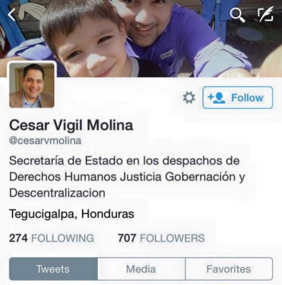 Tomarán medidas contra empleado de DD HH por posteos en Twitter