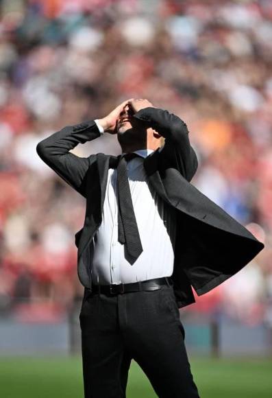 La tristeza de Pep Guardiola y su Manchester City al perder FA Cup ante el United