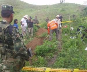 Medicina Legal realizará el proceso de identificación de los restos, que posteriormente serán entregados a sus familiares, apuntó el Ejército.