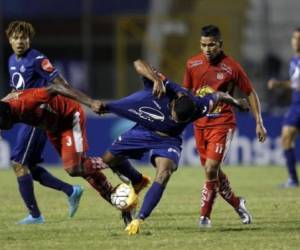 Motagua ganó 1-0 al Vida con el gol de Juan Pablo Montes. Foto: Archivo.