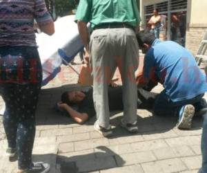 Hasta el momento no se brindó el nombre de la persona accidentada (Foto: El Heraldo Honduras/ Noticias de Honduras)