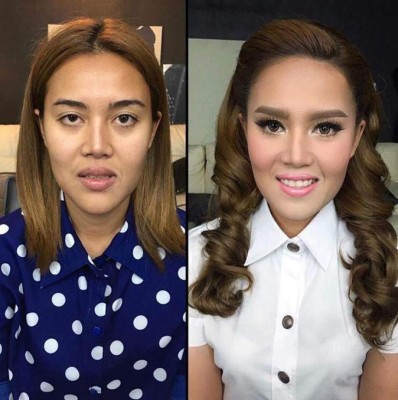 El antes y después del maquillaje: Mujeres comparten su impactante transformación