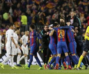 El FC Barcelona colocó su nombre en la fase de cuartos de final de la UEFA Champions League con gol de infarto de Sergi Roberto (Foto: Agencias/AP/ Deportes EL HERALDO)