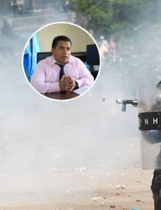 El gerente administrativo de la Secretaría de Seguridad, Josué Godoy, defendió que en la presente administración no han comprado bombas lacrimógenas.