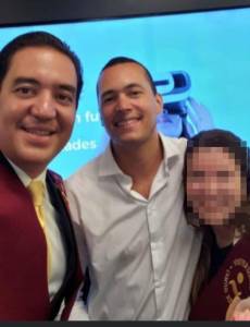 Héctor Manuel Zelaya junto al brasileño Halley Arrais Do Nascimento Santana, reconocido por asesorar campañas de partidos de izquierda.