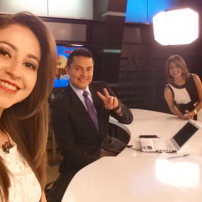 La hermosa presentadora hondureña del estado del tiempo, Rocío Hernández