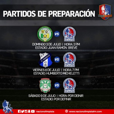 Tres amistosos sostendrá Olimpia previo al inicio del Apertura