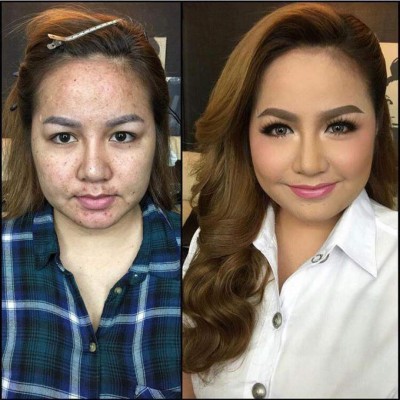 El antes y después del maquillaje: Mujeres comparten su impactante transformación
