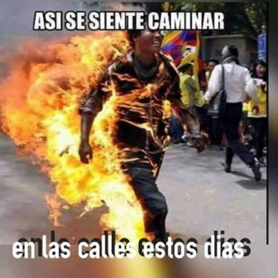 Los memes que ha generado el sofocante calor en San Pedro Sula