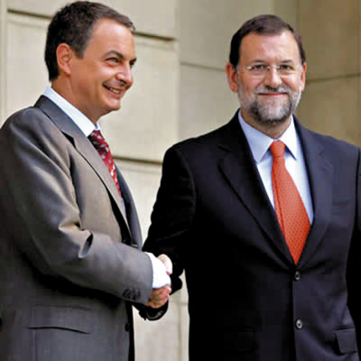 Crisis obliga a reunión entre Rajoy y Zapatero
