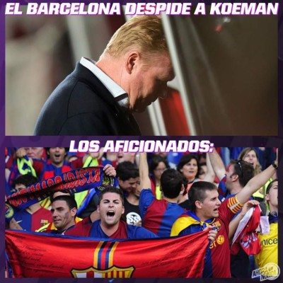 ¡Letales! Los memes que dejó la salida de Koeman del Barcelona
