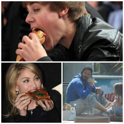 Famosos captados pecando con la comida (FOTOS)