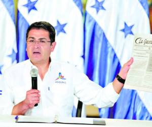 El presidente Juan Orlando Hernández anunció ayer la publicación de las reformas en La Gaceta.