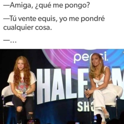 Los memes que dejó el look de Shakira previo al Super Bowl