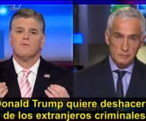 El periodista Jorge Ramos se enfrentó a Sean Hannity en defensa de los inmigrantes.