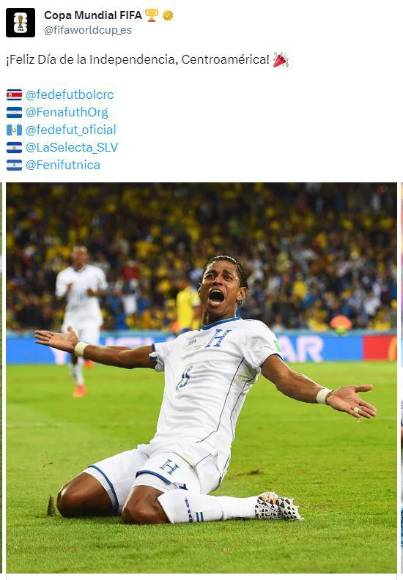 Equipos de Francia, Inglaterra, Italia y franquicias de la NFL felicitan a Honduras por su Independencia