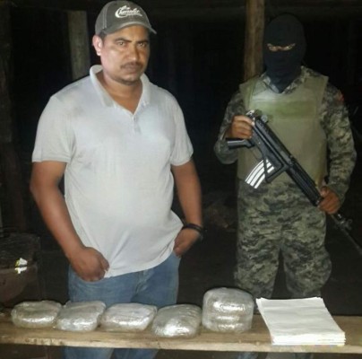 Nicaragüense detenido con droga en Honduras