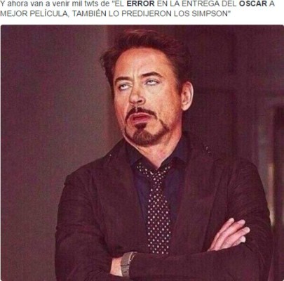 Error garrafal en los premios Oscar 2017 provoca avalancha de memes