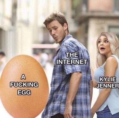 Los crueles memes de Kylie Jenner y el famoso huevo que la destronó en Instagram