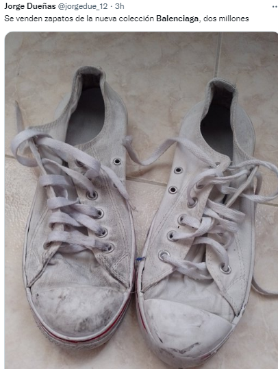 Los divertidos memes que dejó la nueva colección de tenis de Balenciaga