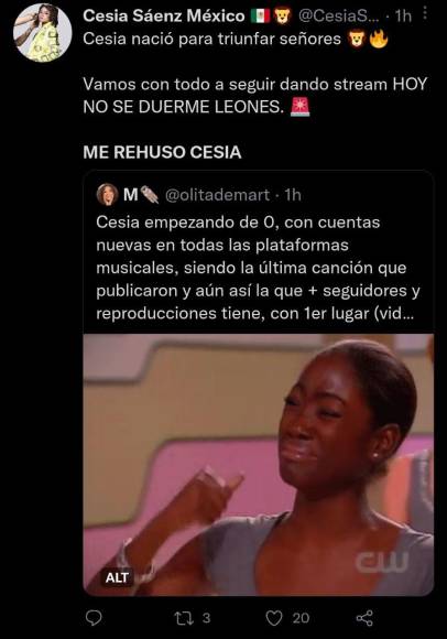 ¡Una locura! Fans de Cesia Sáenz comparten memes tras estreno del sencillo “Me rehúso”