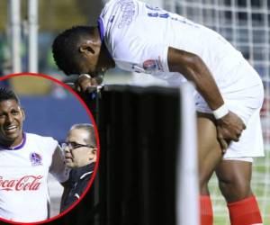 Carlo Costly salió lesionado en el juego ante el Police United por la Concachampions.
