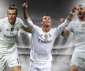 El tridente del Real Madrid, Gareth Bale, Cristiano Ronaldo y Karim Benzemá es denominado la BBC (Foto: Deportes El Heraldo / Noticias de Honduras / El Heraldo Honduras)