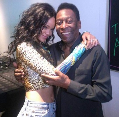 Rihanna pasó una final de locura en Brasil