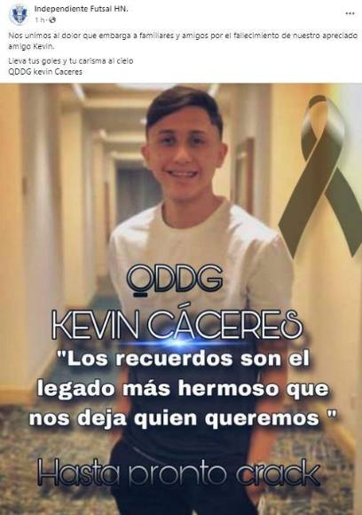 “Luchaste hasta el final”: los mensajes tras la muerte de Kevin Cáceres