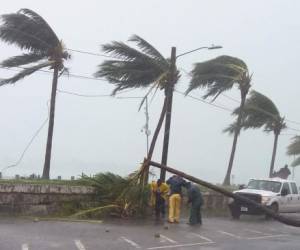 Los fuertes vientos de Matthew ya se sienten en la costa este de La Florida en Estados Unidos.