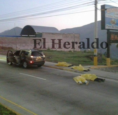 Matan a cuatro sujetos en la salida de Tegucigalpa al norte de Honduras
