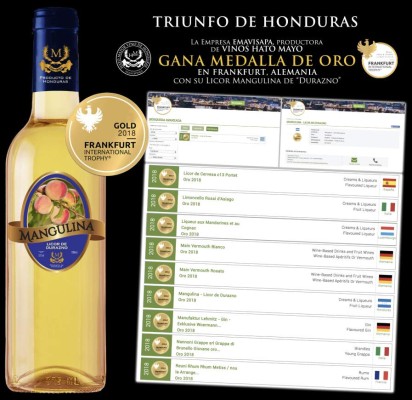 Vino hondureño premiado en concurso internacional