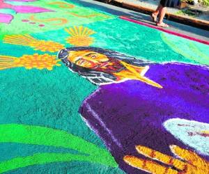 Una imagen del Señor del Triunfo destaca en este segmento en que se aprecia gran talento.