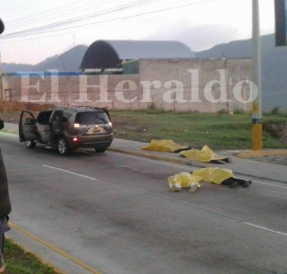 Matan a cuatro sujetos en la salida de Tegucigalpa al norte de Honduras